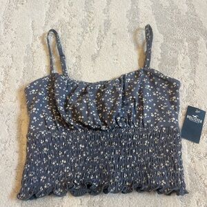 Hollister Blue Smocked Camisole Top